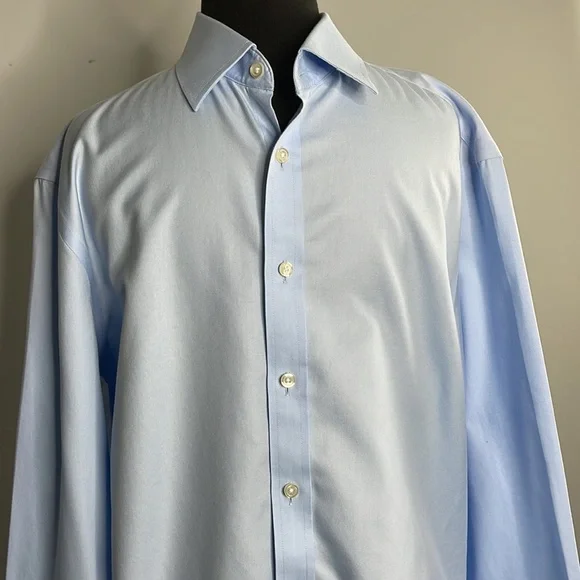 CHARLES TYRWHITT Blue Slim Fit Shirt 16 1/2/35in - Picture 5 of 9